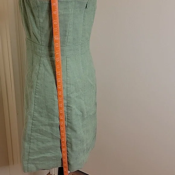Ann Taylor Mint Green Button Accent Mini Dress - Sz 2 - Picture 6 of 9